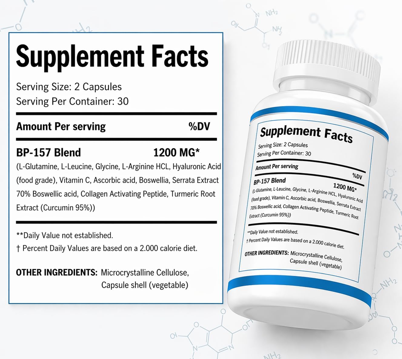 BP157 Capsules Collagen - 1200Mg - Image 2